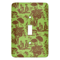 Green & Brown Toile Light Switch Cover