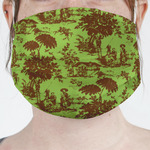 Green & Brown Toile Face Mask Cover