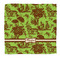 Green & Brown Toile Microfiber Dish Rag (Personalized)