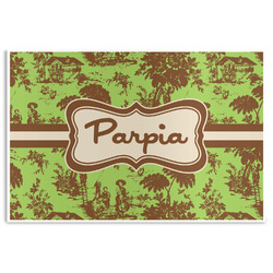 Green & Brown Toile Disposable Paper Placemats (Personalized)