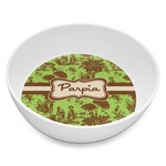 Green & Brown Toile Melamine Bowl - 8 oz (Personalized)