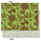 Green & Brown Toile Tissue Paper - Heavyweight - Large - Front & Back