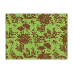 Green & Brown Toile Large Tissue Papers Sheets - Heavyweight