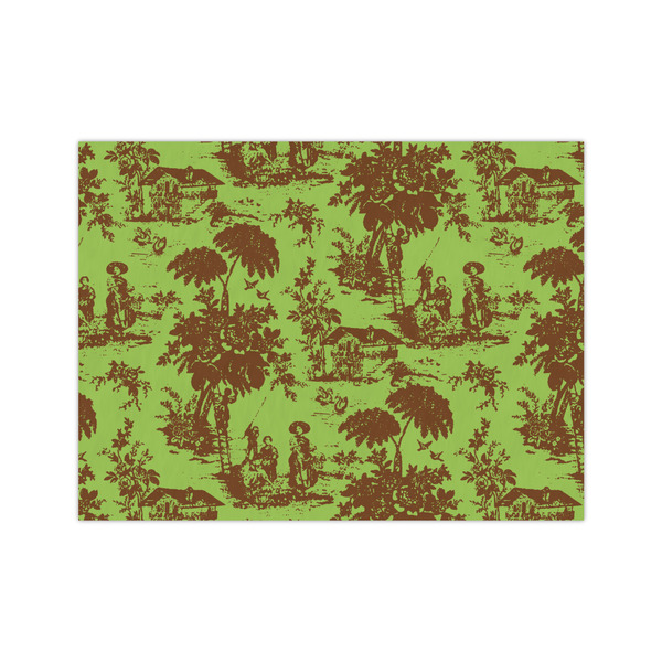 Custom Green & Brown Toile Medium Tissue Papers Sheets - Heavyweight