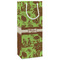 Green & Brown Toile Wine Gift Bag - Matte - Main