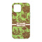 Green & Brown Toile iPhone 13 Tough Case - Back