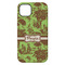 Green & Brown Toile iPhone 14 Plus Tough Case - Back