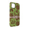 Green & Brown Toile iPhone 14 Tough Case - Angle