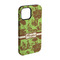 Green & Brown Toile iPhone 15 Tough Case -  Angle