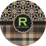 Moroccan Mosaic & Plaid Multipurpose Round Labels - 1" (Personalized)