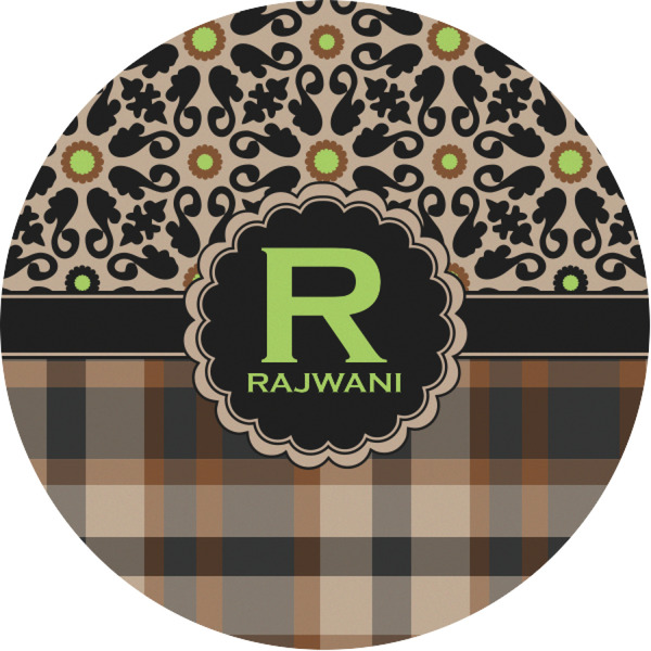 Custom Moroccan Mosaic & Plaid Multipurpose Round Labels - 1" (Personalized)