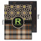 Moroccan Mosaic & Plaid 11x14 Wood Print - Front & Back View