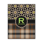 Moroccan Mosaic & Plaid Wood Print - 11x14 (Personalized)