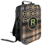 Moroccan Mosaic & Plaid Kids Hard Shell Backpack (Personalized)