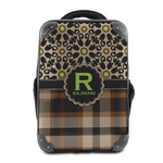 Moroccan Mosaic & Plaid 15" Hard Shell Backpack (Personalized)