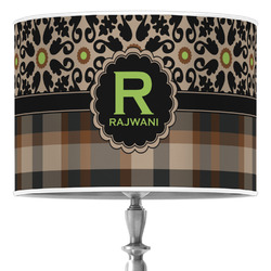 Moroccan Mosaic & Plaid Drum Lamp Shade (Personalized)