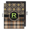 Moroccan Mosaic & Plaid 16x20 Wood Print - Front & Back View