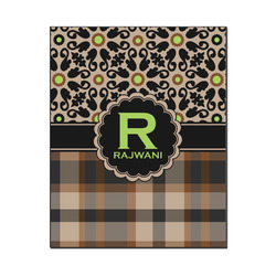 Moroccan Mosaic & Plaid Wood Print - 16x20 (Personalized)