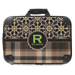 Moroccan Mosaic & Plaid Hard Shell Briefcase - 18" (Personalized)