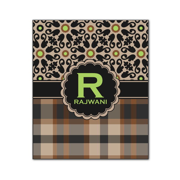 Custom Moroccan Mosaic & Plaid Wood Print - 20x24 (Personalized)