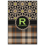 Moroccan Mosaic & Plaid Wood Print - 20x30 (Personalized)