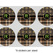 Moroccan Mosaic & Plaid 3" Multipurpose Round Labels - Sheet