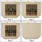 Moroccan Mosaic & Plaid 3 Reusable Cotton Grocery Bags - Front & Back View