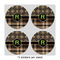 Moroccan Mosaic & Plaid 4" Multipurpose Round Labels - Sheet