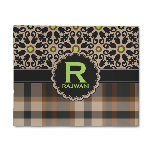 Custom Moroccan Mosaic & Plaid 8' x 10' Patio Rug (Personalized)