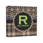 Moroccan Mosaic & Plaid Canvas Print - 8x8 (Personalized)