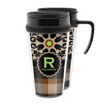 Moroccan Mosaic & Plaid Acrylic Travel Mug (Personalized)