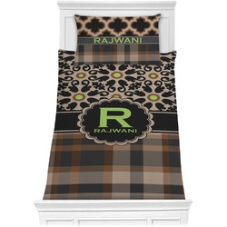 Moroccan Mosaic & Plaid Comforter Set - Twin (Personalized)