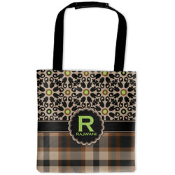 Moroccan Mosaic & Plaid Auto Back Seat Organizer Bag (Personalized)