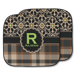 Moroccan Mosaic & Plaid Car Sun Shade - Two Piece (Personalized)