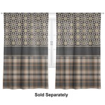 Moroccan Mosaic & Plaid Curtain Panel - Custom Size