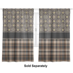 Moroccan Mosaic & Plaid Curtain Panel - Custom Size