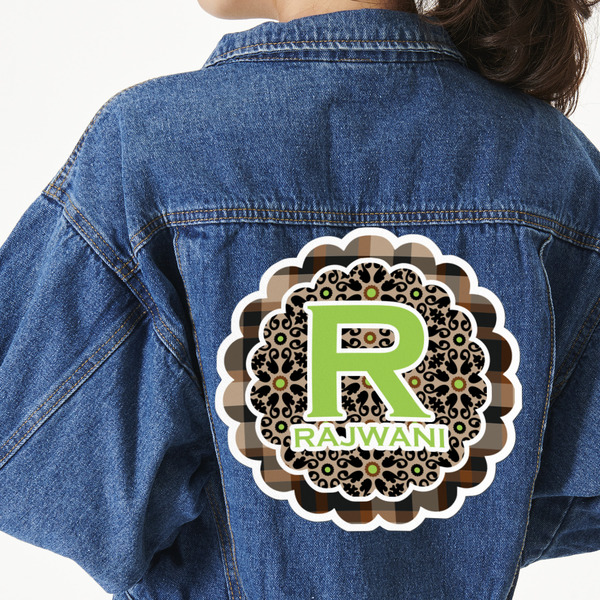 Custom Moroccan Mosaic & Plaid Twill Iron On Patch - Custom Shape - 3XL (Personalized)