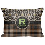 Moroccan Mosaic & Plaid Decorative Baby Pillowcase - 16"x12" (Personalized)