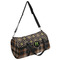 Moroccan Mosaic & Plaid Duffle bag with side mesh pocket