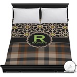 Moroccan Mosaic & Plaid Duvet Cover - Full / Queen (Personalized)