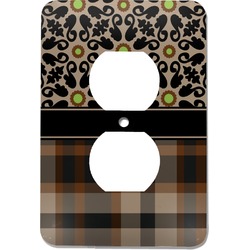 Moroccan Mosaic & Plaid Electric Outlet Plate