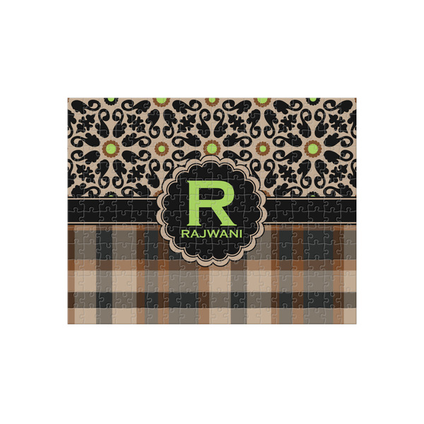 Custom Moroccan Mosaic & Plaid 252 pc Jigsaw Puzzle (Personalized)