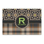 Moroccan Mosaic & Plaid Large Rectangle Car Magnet (Personalized)