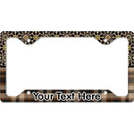 Moroccan Mosaic & Plaid License Plate Frame - Style C (Personalized)