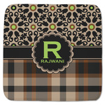 Moroccan Mosaic & Plaid Memory Foam Bath Mat - 48"x48" (Personalized)