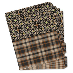 Moroccan Mosaic & Plaid Binder Tab Divider Set (Personalized)