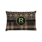 Moroccan Mosaic & Plaid Pillow Case - Standard (Personalized)