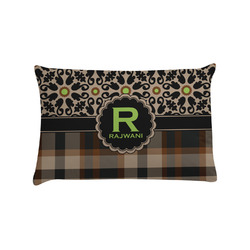 Moroccan Mosaic & Plaid Pillow Case - Standard (Personalized)