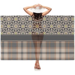 Moroccan Mosaic & Plaid Sheer Sarong