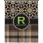 Moroccan Mosaic & Plaid Extra Long Shower Curtain - 70"x84" (Personalized)